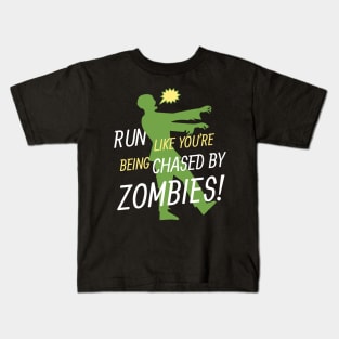 Chased by Zombies Kids T-Shirt